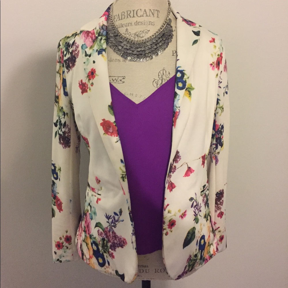 Flowery Blazer