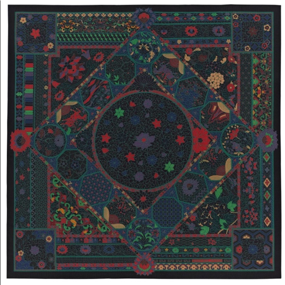 AUTHENTIC Hermes shawl 140cm Collections IMPERIALE