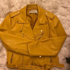 Zara faux leather jacket.