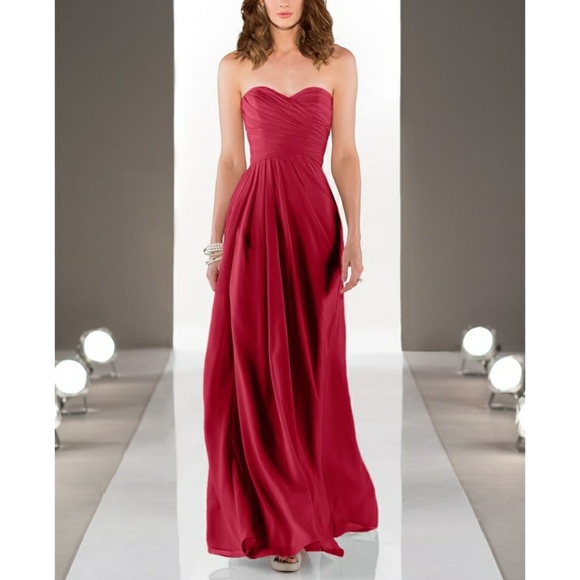 SORELLA VITA Cranberry Red Holiday Maxi Dress - Picture 1 of 4