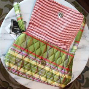 Vera Bradley | NWT 100% Silk Green Plaid Crossbody Vera Bradley | NWT 100% Silk Green Plaid Crossbody