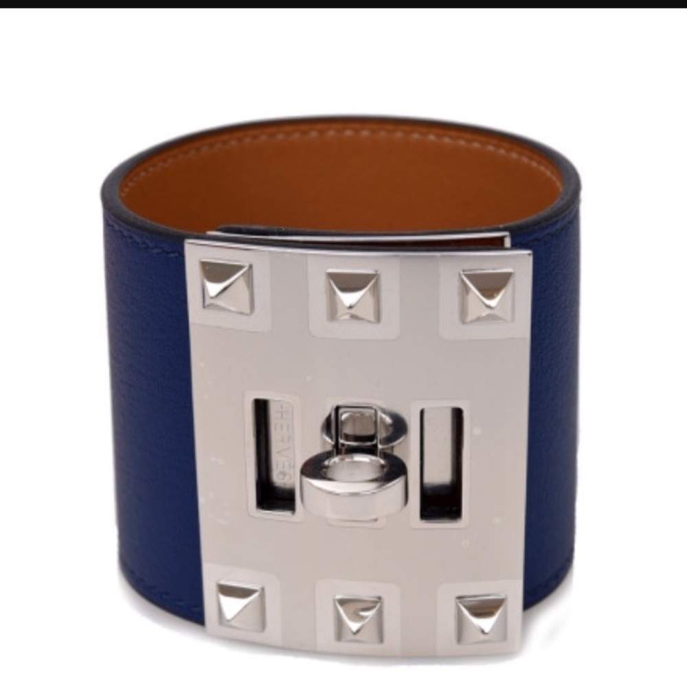 AUTH Hermes Extreme Bracelet (Blue/Silver) NEW