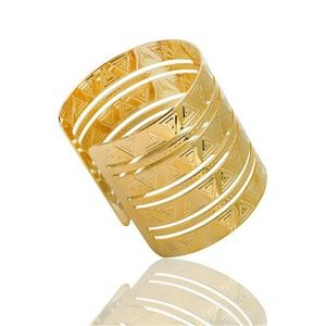 Golden Cuffed Bracelet