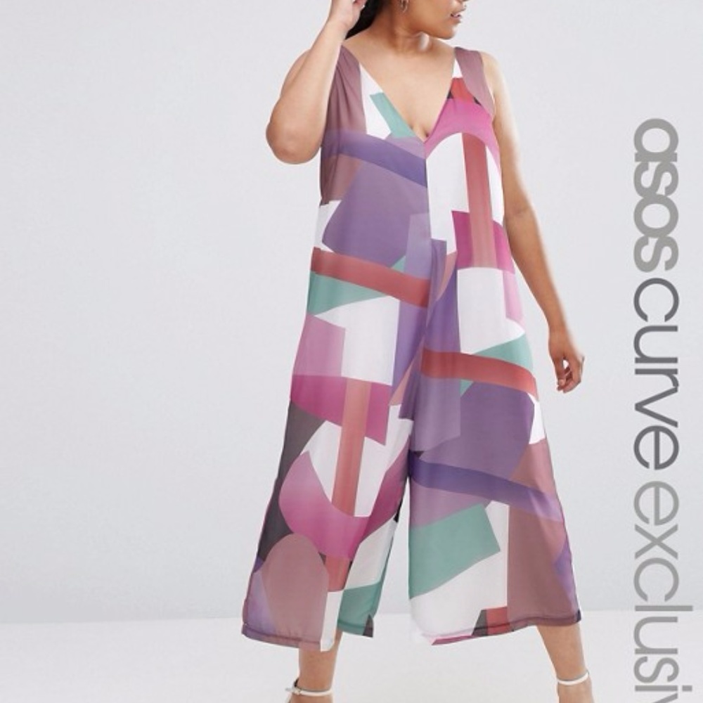 ASOS Abstract Print Jumpsuit
