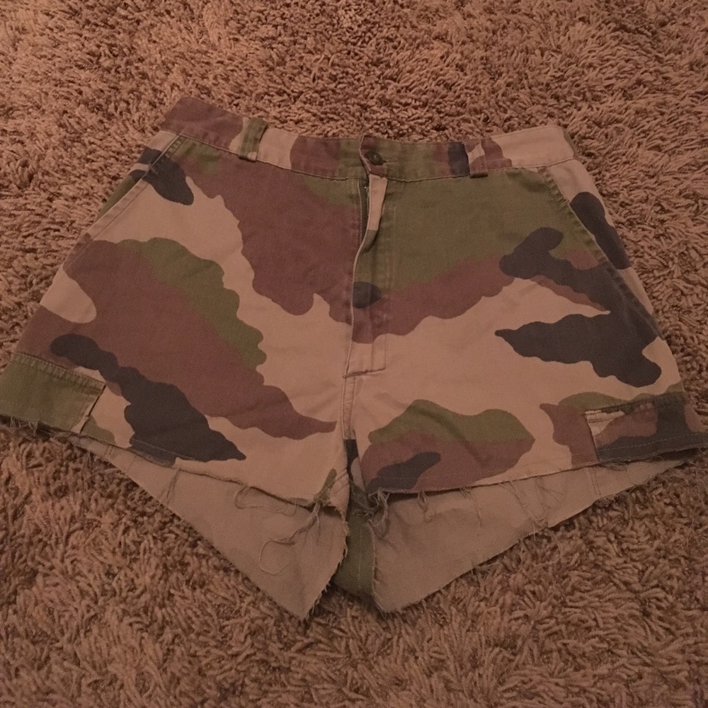 Camo Cutoff Shorts