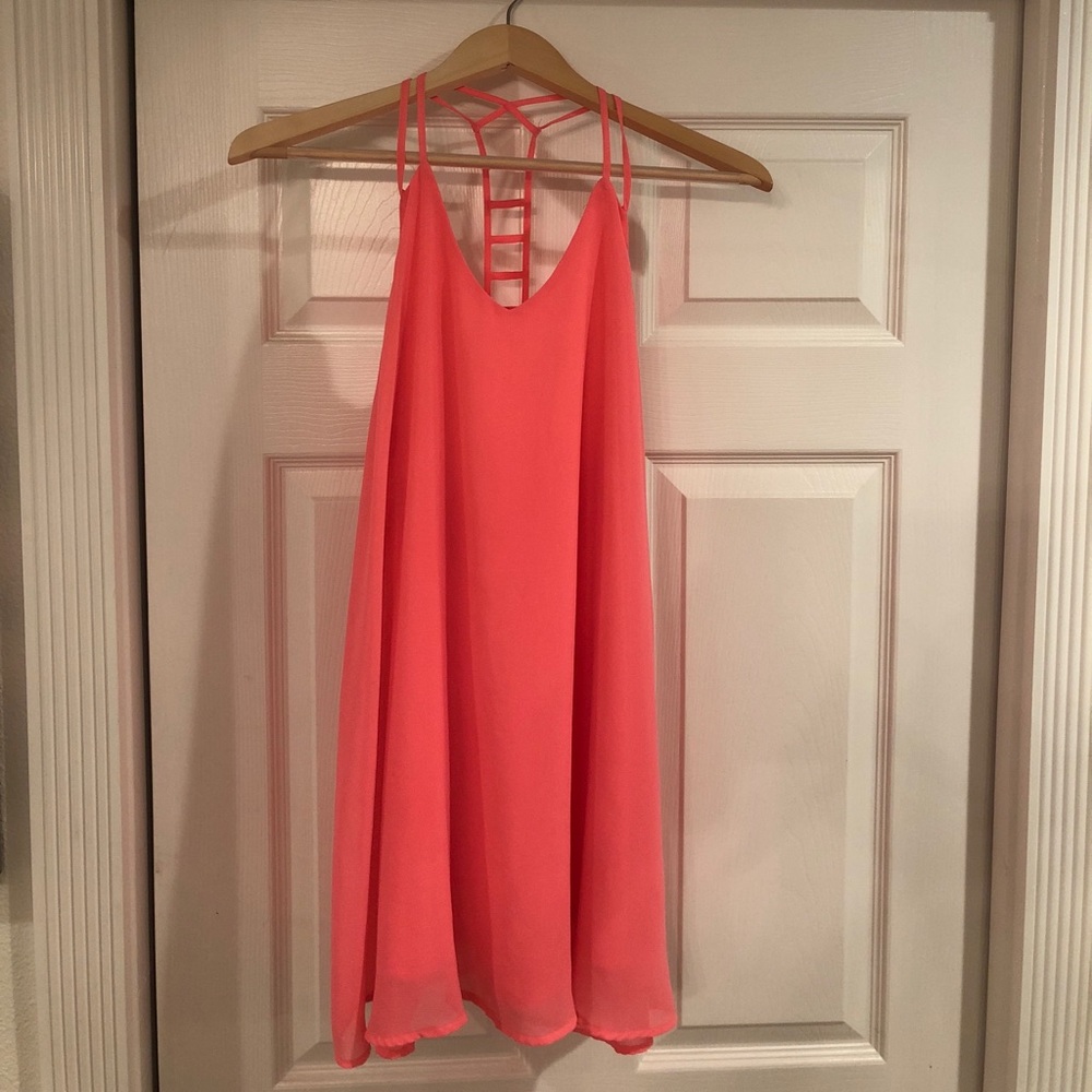 Pink summer dress, worn once, size small
