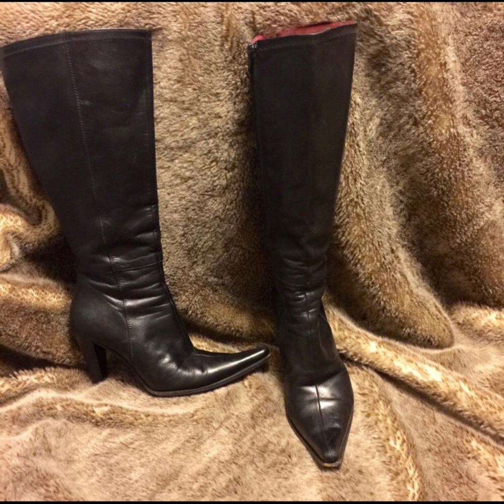 Tall Leather Boots