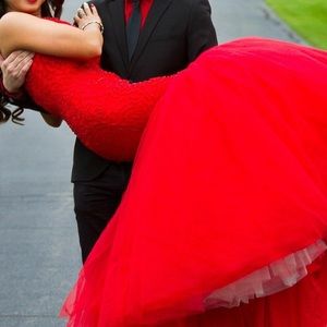 Red Sherri Hill Prom Dress Red Sherri Hill Prom Dress
