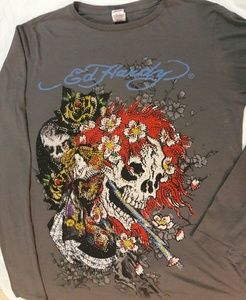 100% Authentic Youth long sleeve rhinestone tshrit