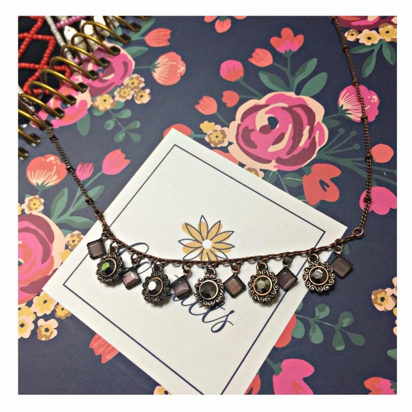 Lavender and Purple Floret Necklace - Picture 3 of 6