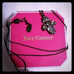 Authentic juicy culture pear rhinestone necklace
