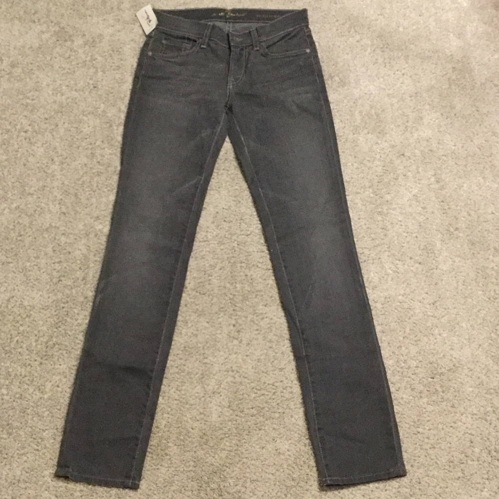 7 For All Mankind gray denim jeans