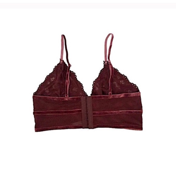 ☀️BLACK Velvet Trimmed Bralette - Picture 2 of 2
