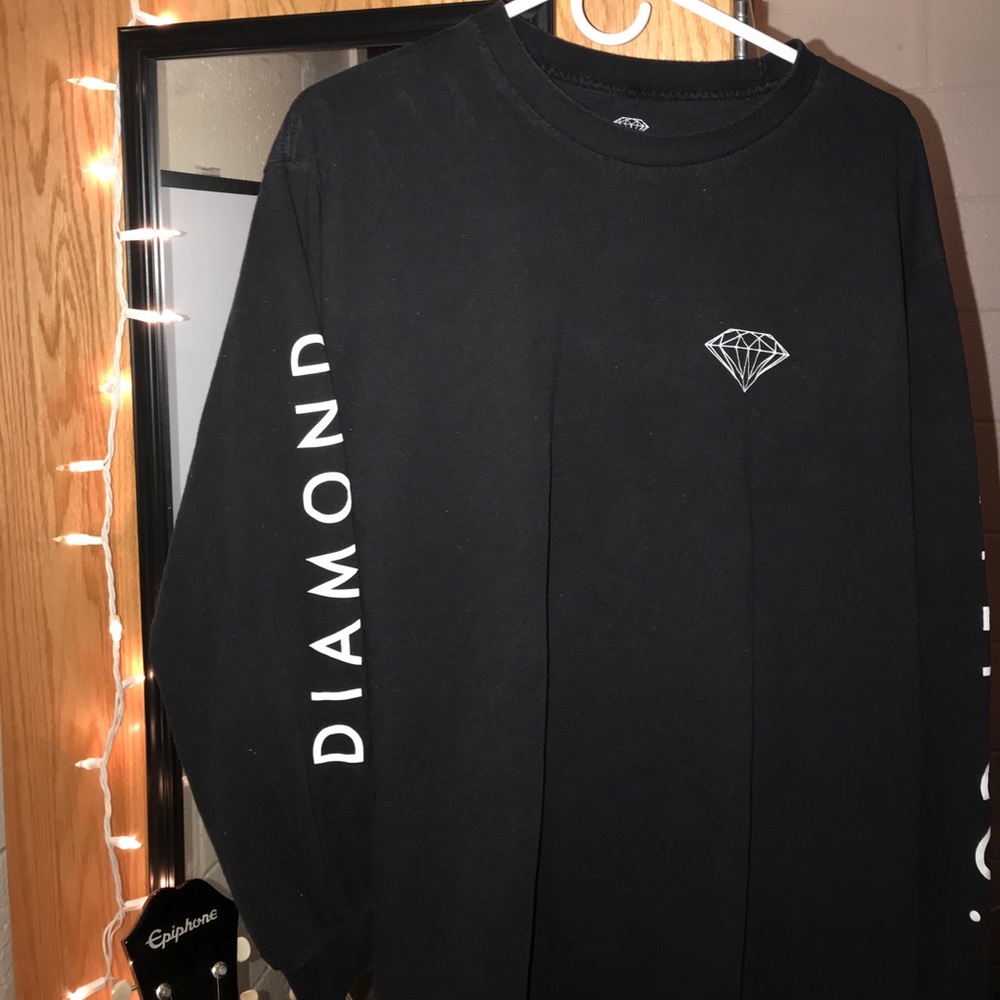 Diamond supply long sleeve t shirt men's large