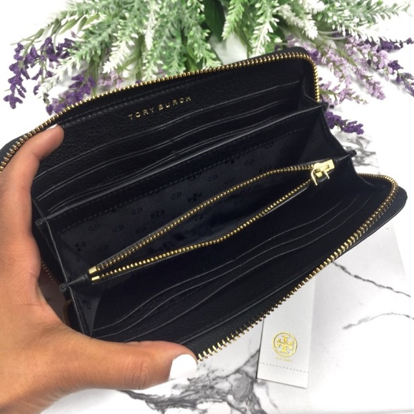 Tory Burch Thea Leather Multi-Gusset Zip Wallet - Picture 4 of 6