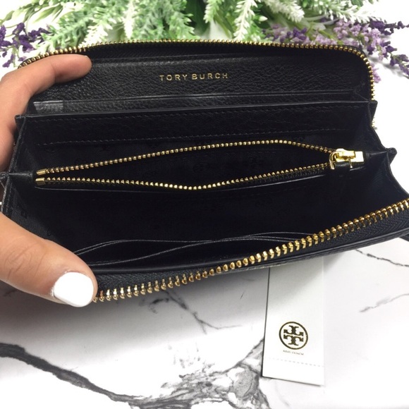 Tory Burch Thea Leather Multi-Gusset Zip Wallet - Picture 5 of 6