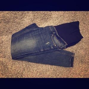 H&M Mama distressed skinny maternity jeans