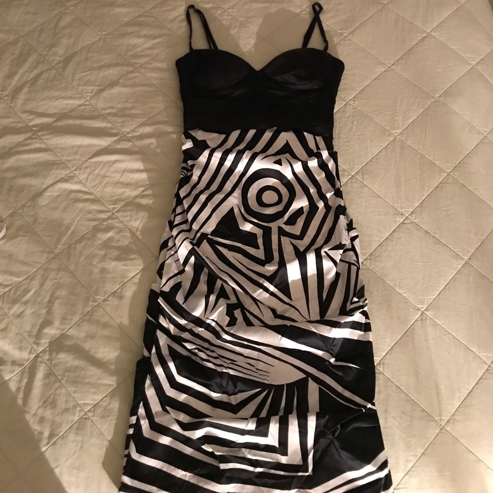 Black polyester dress S