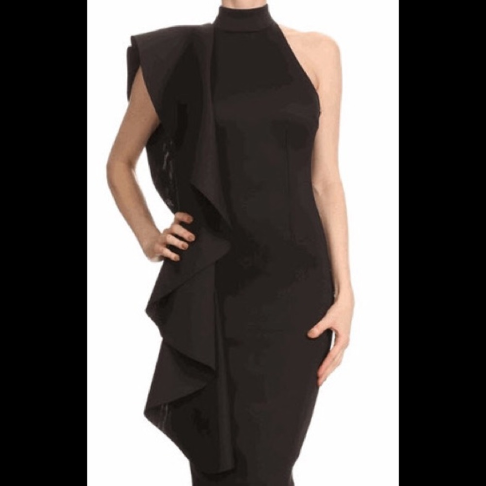 Black Ruffle Dress
