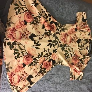 NWOT White floral dress