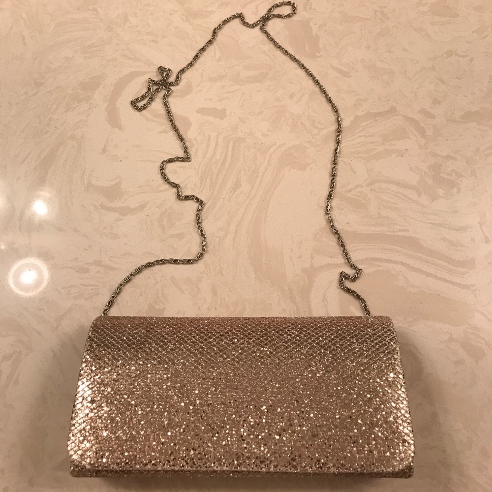 Sparkly gold clutch/crossbody