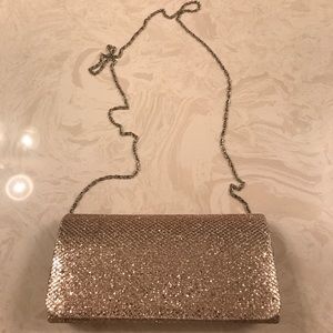 Sparkly gold clutch/crossbody