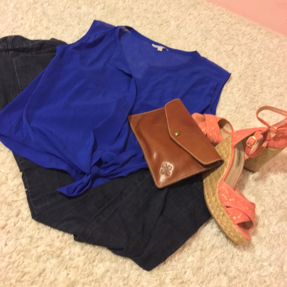 Blue American Eagle Outfitters top
