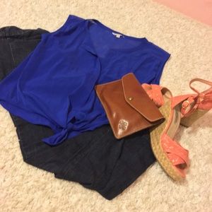 Blue American Eagle Outfitters top