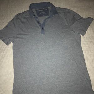 Banana Republic 2-tone Blue Polo Banana Republic 2-tone Blue Polo