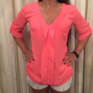Hot pink blouse