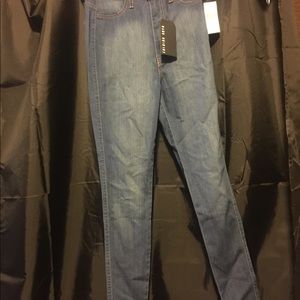 Fashion Nova High Waisted Jeans - Size 7 Med Blue