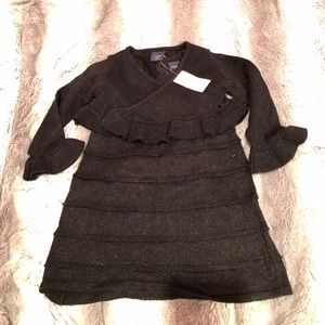 Baby Gap SET - Black glittery dress and jacket