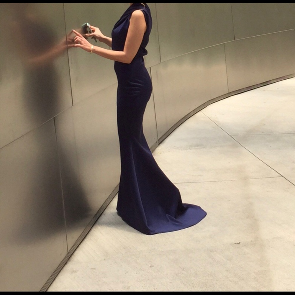 Stunning navy custom made dress