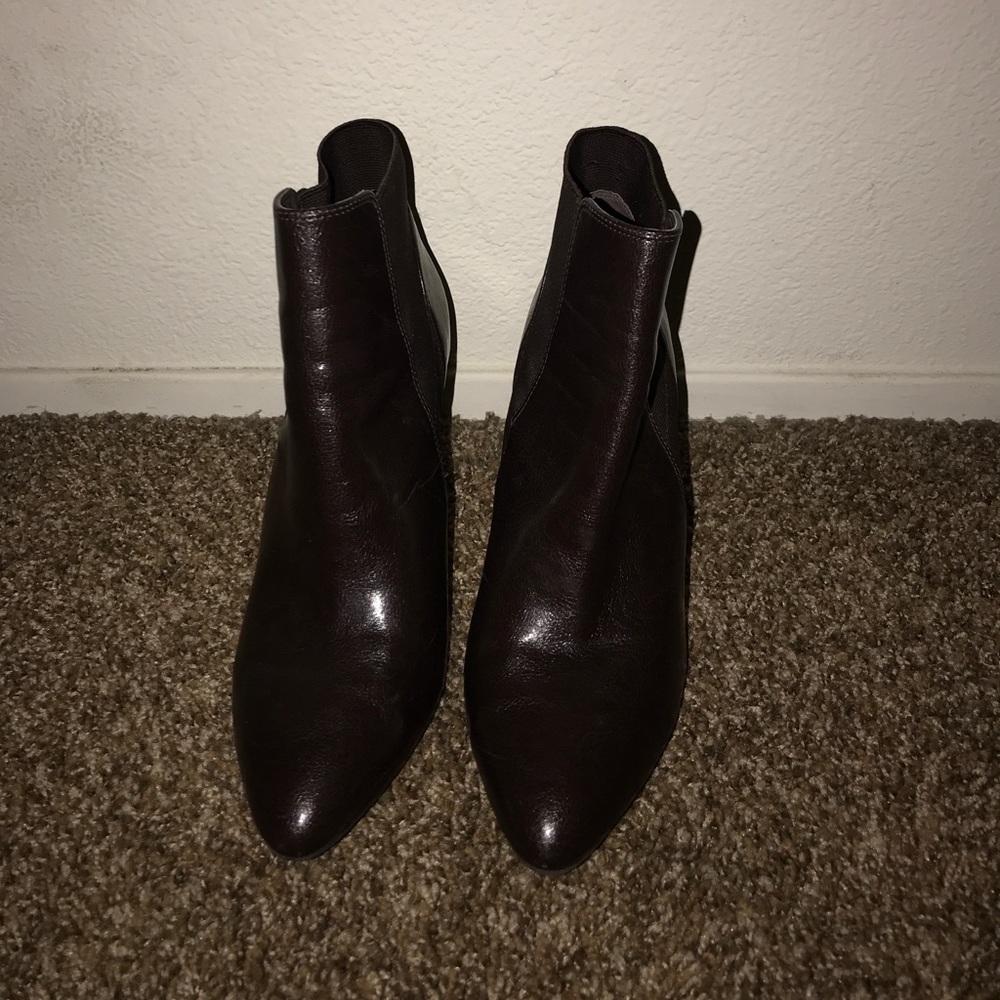 Dark brown ankle boots