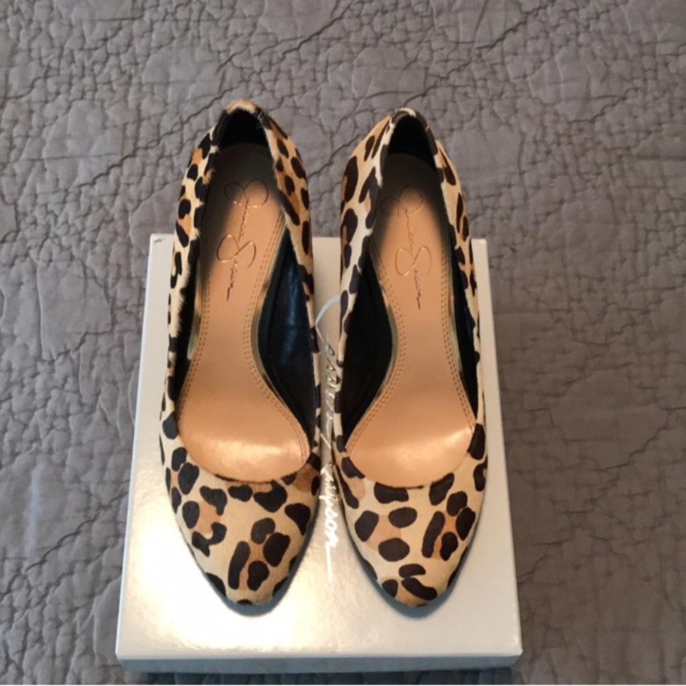 Jessica Simpson Leopard Wedges