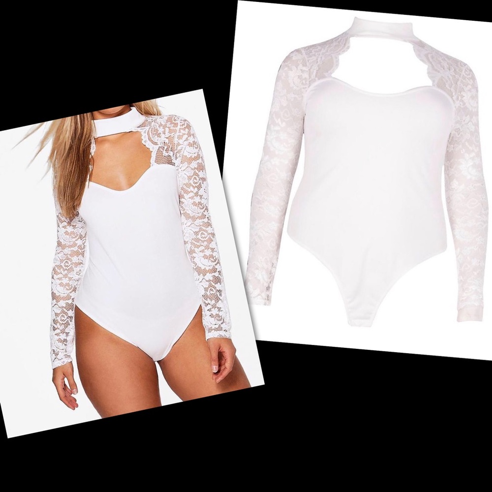 Plus Lace Bodysuit(Burgundy)