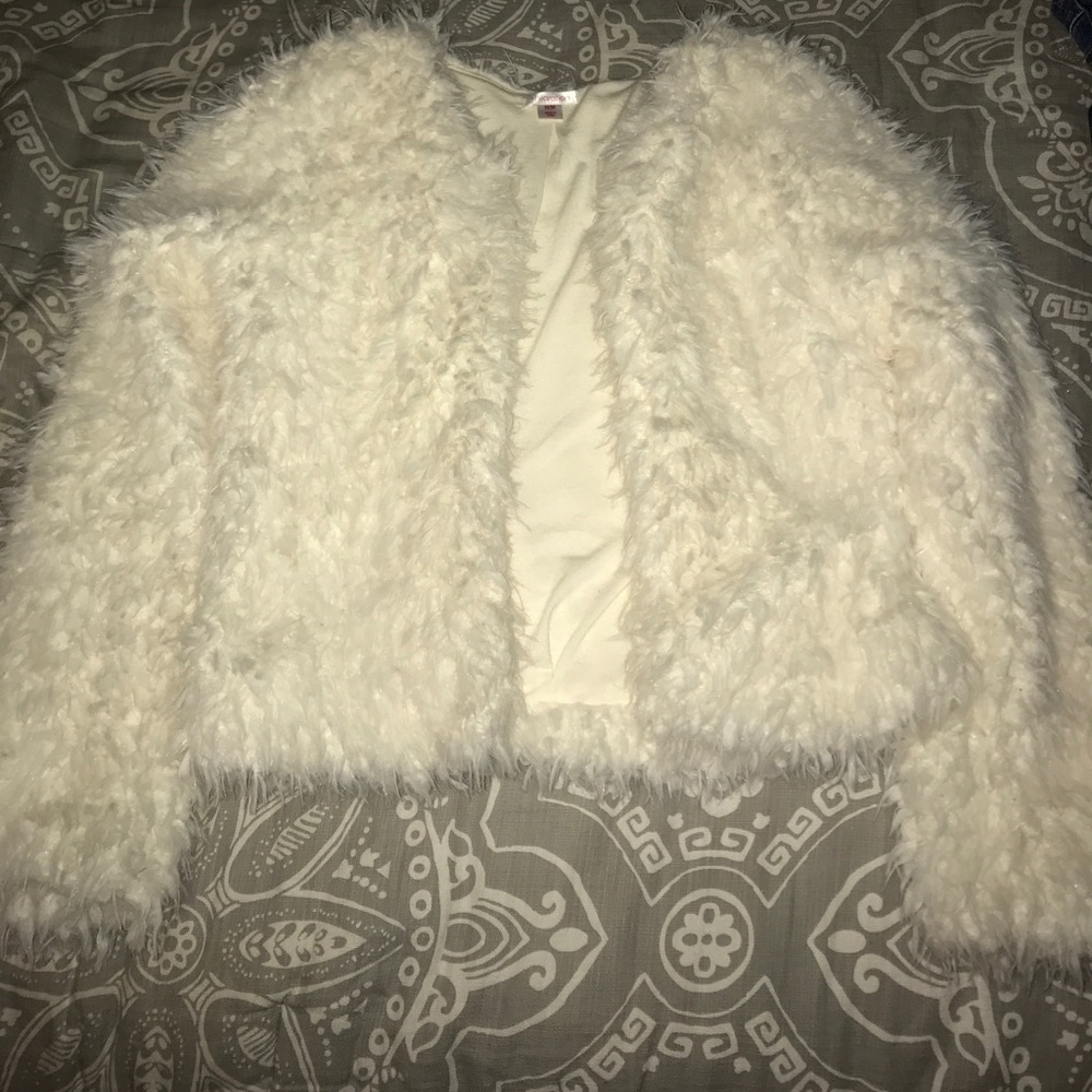 Faux fur coat