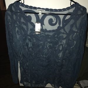 Lace long sleeve top