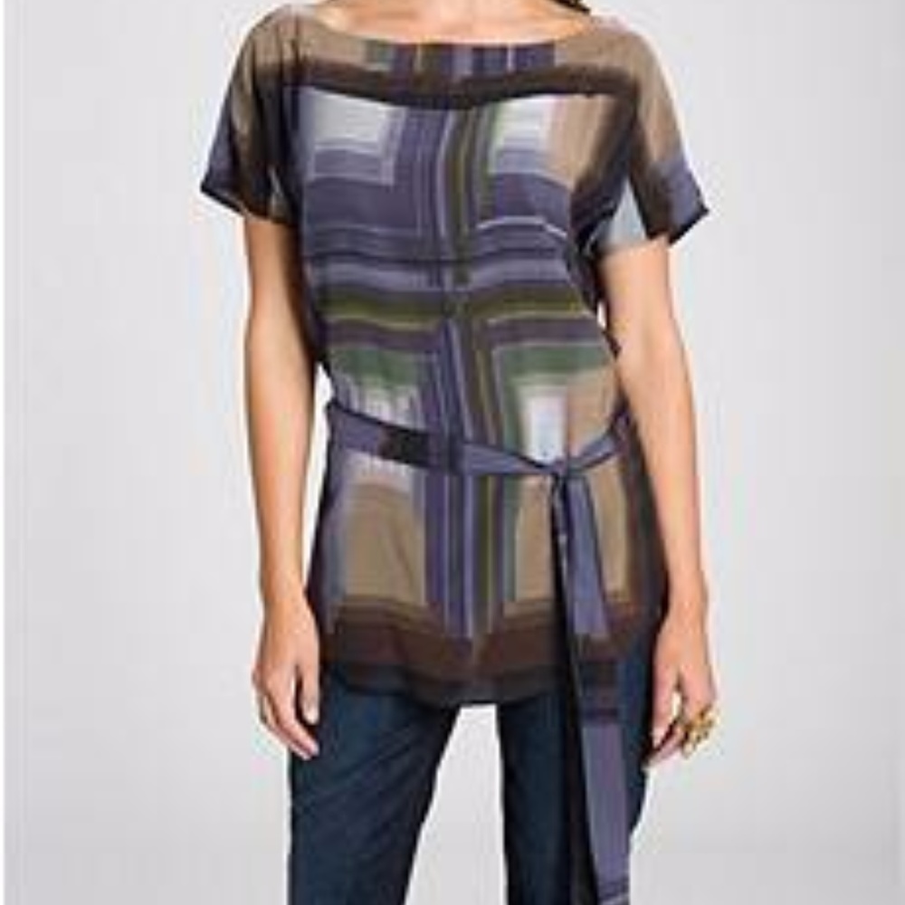 Guess Multi-Colored Belted Tunic - NWT