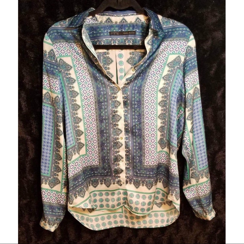 Zara Basic Casual Button Long Sleeve.