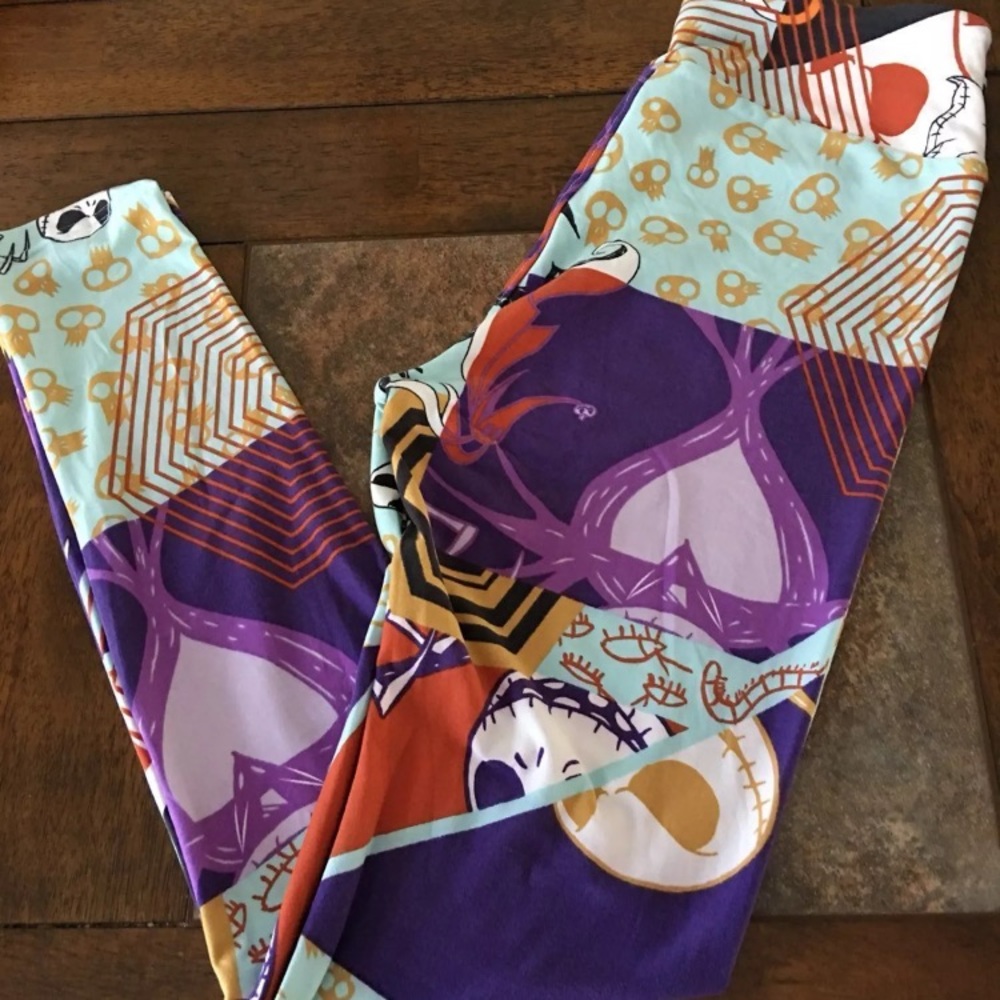 EUC Lularoe NMBC OS leggings Jack +Zero