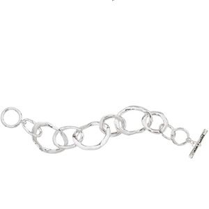 Organic link toggle bracelet