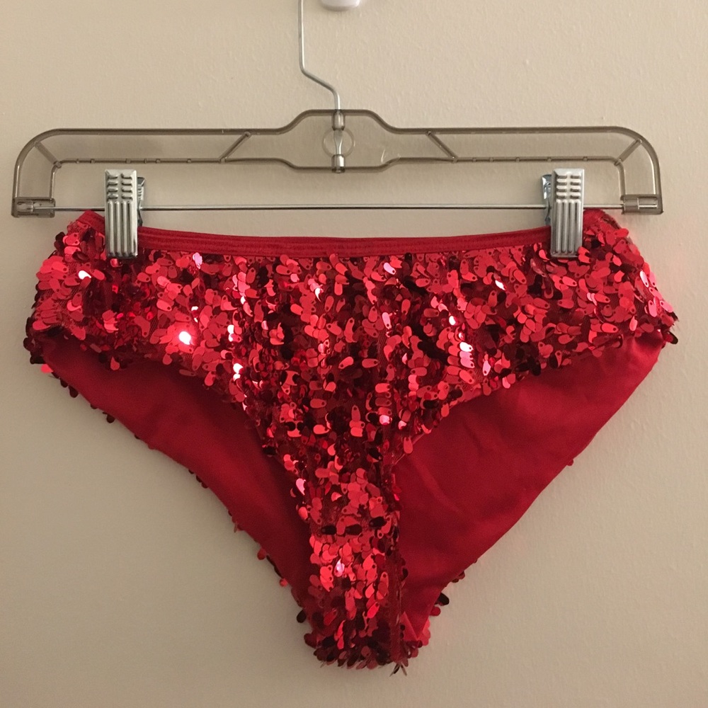 Red sequin bottoms