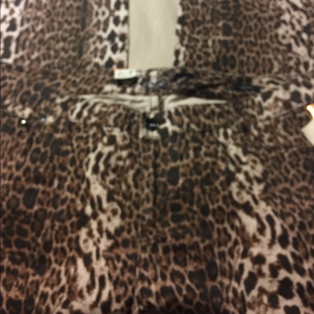 Seven7 Leopard 5 Pocket Luxe Jeans