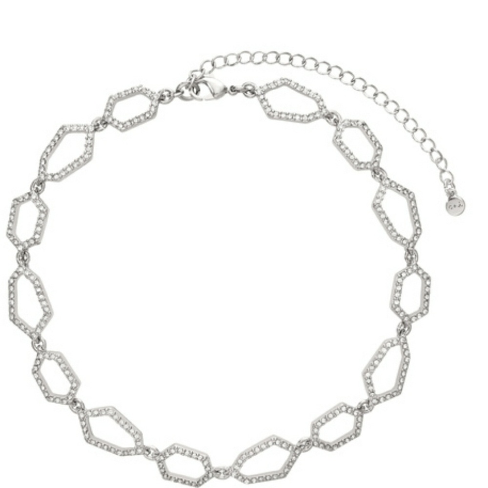 Modern mosaic choker necklace