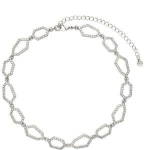 Modern mosaic choker necklace