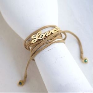 "LOVE" wrap around bracelet