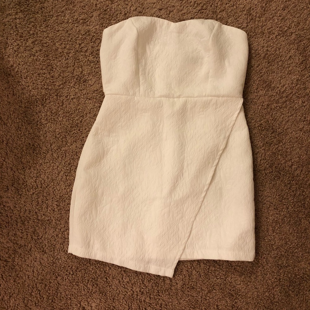 White mini dress