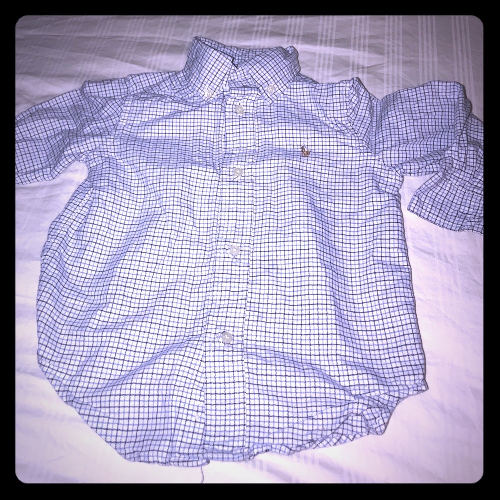 Plaid Ralph Lauren button down shirt