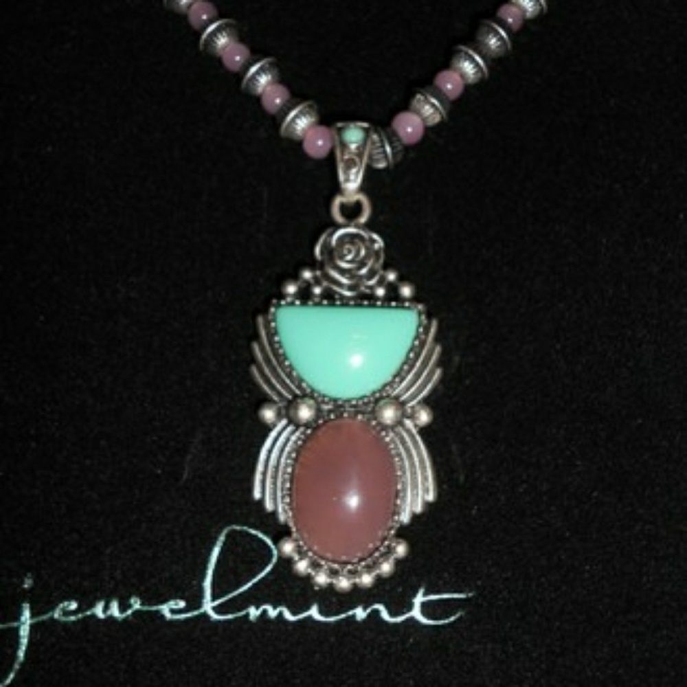 Jewelmint Prairie Rose Art Deco 22" Necklace